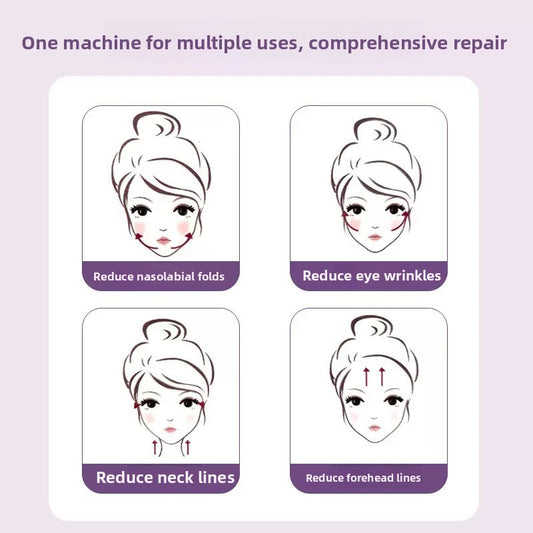 Handheld Neck Massager with Microcurrent and Color Light Therapy